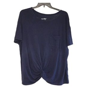 NWOT Navy Tie Front Universal Thread Shirt